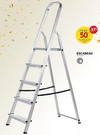 Promotions Escabeau - Produit maison - Brico - Valide de 17/05/2023 à 29/05/2023 chez Brico