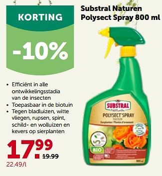 Promotions Substral naturen polysect spray - Substral - Valide de 22/05/2023 à 04/06/2023 chez Aveve