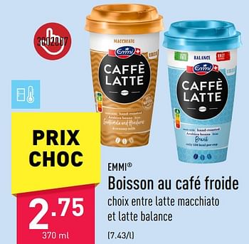 Promotions Boisson au café froide - Emmi - Valide de 26/05/2023 à 02/06/2023 chez Aldi
