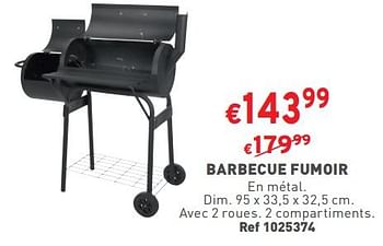 Promotions Barbecue fumoir - Produit maison - Trafic  - Valide de 24/05/2023 à 29/05/2023 chez Trafic
