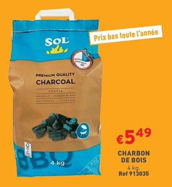 Promotions Charbon de bois - Sol - Valide de 24/05/2023 à 29/05/2023 chez Trafic