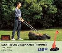 Black + decker elektrische grasmaaier + trimmer-Black & Decker