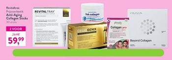 Promoties Anti-aging collagen sticks - Revitaltrax - Geldig van 15/05/2023 tot 11/06/2023 bij Holland & Barret