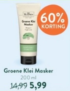 Promoties Groene klei masker - De Tuinen - Geldig van 15/05/2023 tot 11/06/2023 bij Holland & Barret
