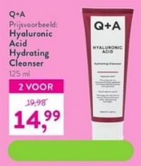Hyaluronic acid hydrating cleanser-Q + A