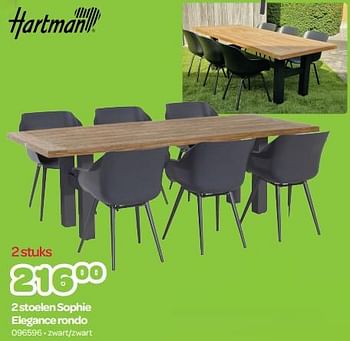 Promotions 2 stoelen sophie elegance rondo - Hartman - Valide de 15/05/2023 à 24/06/2023 chez Happyland