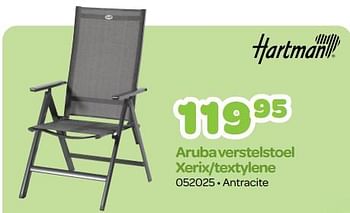 Promoties Aruba verstelstoel xerix-textylene - Hartman - Geldig van 15/05/2023 tot 24/06/2023 bij Happyland
