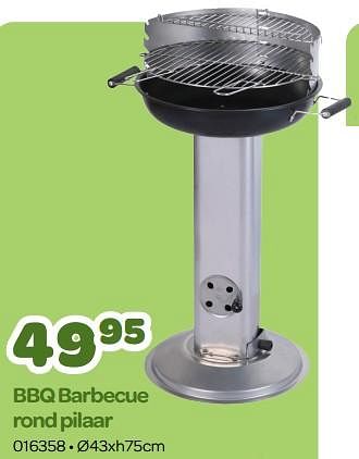 Promoties Bbq barbecue rond pilaar - Huismerk - Happyland - Geldig van 15/05/2023 tot 24/06/2023 bij Happyland