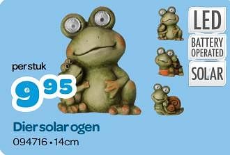 Promoties Dier solar ogen - Huismerk - Happyland - Geldig van 15/05/2023 tot 24/06/2023 bij Happyland