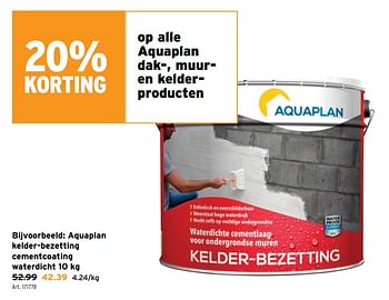 Promoties Aquaplan kelder-bezetting cementcoating waterdicht - Aquaplan - Geldig van 17/05/2023 tot 23/05/2023 bij Gamma