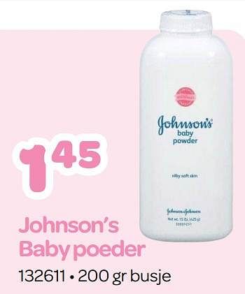 Promotions Johnson’s baby poeder - Johnson's - Valide de 15/05/2023 à 24/06/2023 chez Happyland