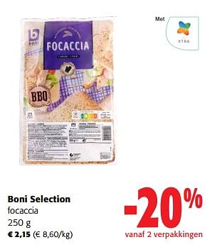 Promoties Boni selection focaccia - Boni - Geldig van 17/05/2023 tot 30/05/2023 bij Colruyt