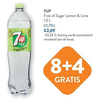 Promoties 7up free of sugar lemon + lime - 7-Up - Geldig van 17/05/2023 tot 30/05/2023 bij OKay