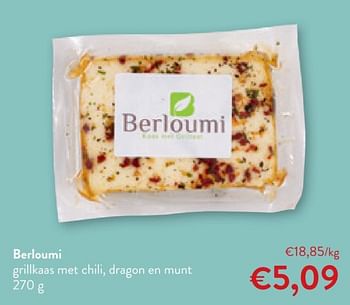 Promoties Berloumi grillkaas met chili dragon en munt - Berloumi - Geldig van 17/05/2023 tot 30/05/2023 bij OKay
