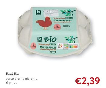 Promoties Boni bio verse bruine eieren - Boni - Geldig van 17/05/2023 tot 30/05/2023 bij OKay