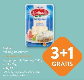Promoties Galbani gorgonzola cremoso - Galbani - Geldig van 17/05/2023 tot 30/05/2023 bij OKay