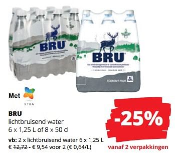 Promoties Bru lichtbruisend water - Bru - Geldig van 18/05/2023 tot 31/05/2023 bij Spar (Colruytgroup)