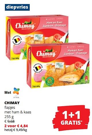 Promoties Chimay flapjes met ham + kaas - Chimay - Geldig van 18/05/2023 tot 31/05/2023 bij Spar (Colruytgroup)