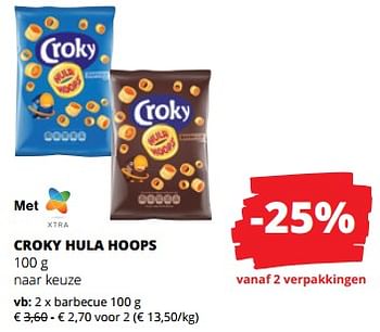 Promoties Croky hula hoops barbecue - Croky - Geldig van 18/05/2023 tot 31/05/2023 bij Spar (Colruytgroup)