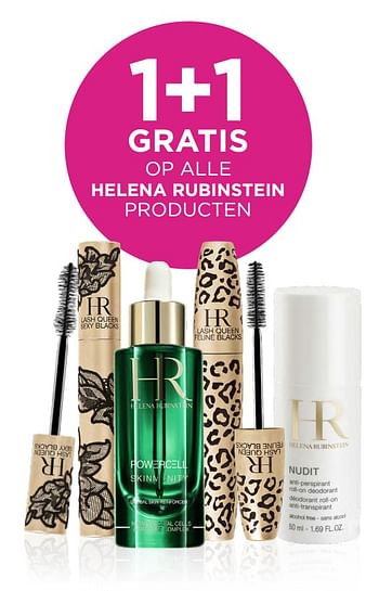 Promoties 1+1 gratis op alle helena rubinstein producten - Helena Rubinstein - Geldig van 22/05/2023 tot 28/05/2023 bij ICI PARIS XL