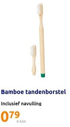 Promotions Bamboe tandenborstel - Produit Maison - Action - Valide de 17/05/2023 à 23/05/2023 chez Action