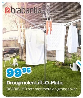 Promoties Droogmolen lift-o-matic - Brabantia - Geldig van 15/05/2023 tot 24/06/2023 bij Happyland