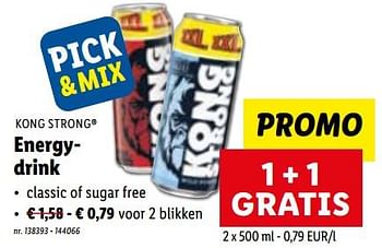 Promoties Energydrink - Kong Strong - Geldig van 24/05/2023 tot 30/05/2023 bij Lidl