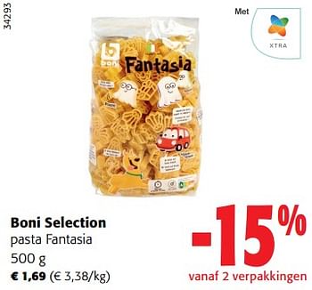 Promoties Boni selection pasta fantasia - Boni - Geldig van 17/05/2023 tot 30/05/2023 bij Colruyt