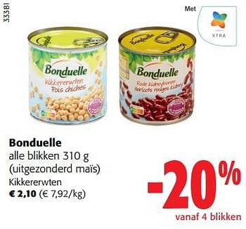 Promoties Bonduelle kikkererwten - Bonduelle - Geldig van 17/05/2023 tot 30/05/2023 bij Colruyt