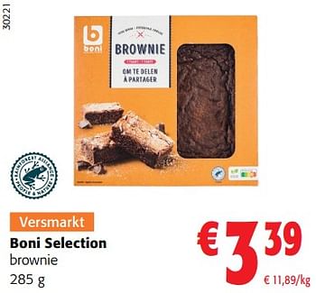 Promoties Boni selection brownie - Boni - Geldig van 17/05/2023 tot 30/05/2023 bij Colruyt