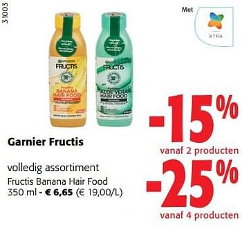 Promoties Garnier fructis banana hair food - Garnier - Geldig van 17/05/2023 tot 30/05/2023 bij Colruyt