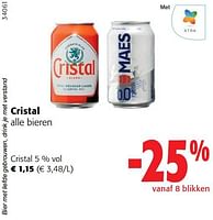 Promoties Cristal bieren - Cristal - Geldig van 17/05/2023 tot 30/05/2023 bij Colruyt
