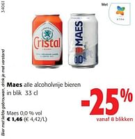 Promoties Maes alcoholvrije bieren - Maes - Geldig van 17/05/2023 tot 30/05/2023 bij Colruyt