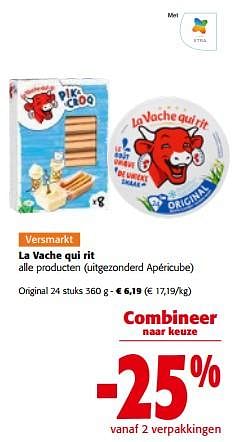 Promoties La vache qui rit original - La Vache Qui Rit - Geldig van 17/05/2023 tot 30/05/2023 bij Colruyt