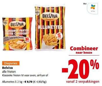 Promotions Belviva frieten allumettes - Belviva - Valide de 17/05/2023 à 30/05/2023 chez Colruyt