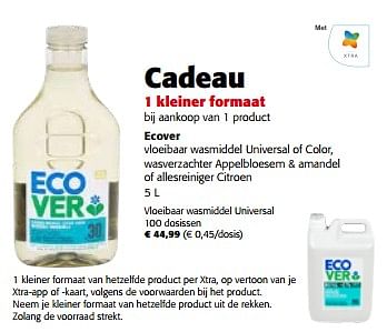 Promoties Ecover vloeibaar wasmiddel universal - Ecover - Geldig van 17/05/2023 tot 30/05/2023 bij Colruyt