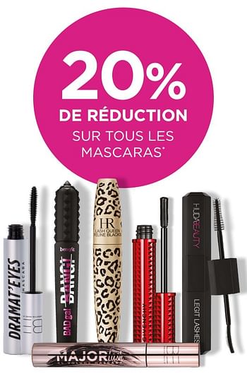 Promotions 20% de réduction sur tous les mascaras - Produit Maison - ICI PARIS XL - Valide de 22/05/2023 à 28/05/2023 chez ICI PARIS XL