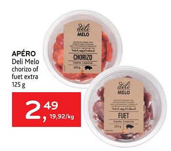 Promoties Apéro deli melo - Déli Mélo - Geldig van 31/05/2023 tot 13/06/2023 bij Alvo