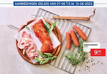 Promoties Barbecueworst - Huismerk - Alvo - Geldig van 07/06/2023 tot 13/06/2023 bij Alvo