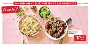 Promoties Bereid rundsstoofvlees - Huismerk - Alvo - Geldig van 31/05/2023 tot 06/06/2023 bij Alvo