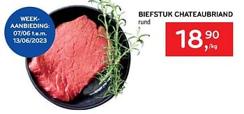 Promoties Biefstuk chateaubriand - Huismerk - Alvo - Geldig van 31/05/2023 tot 13/06/2023 bij Alvo