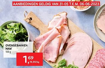 Promoties Ovengebakken ham - Huismerk - Alvo - Geldig van 31/05/2023 tot 06/06/2023 bij Alvo