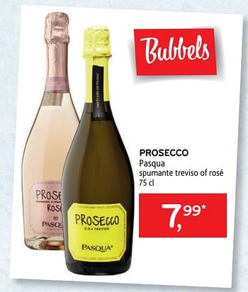 Promoties Prosecco pasqua spumante treviso of rosé - Schuimwijnen - Geldig van 31/05/2023 tot 13/06/2023 bij Alvo