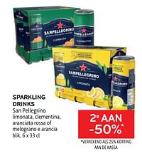 Sparkling drinks san pellegrino 2e aan -50%-San Pellegrino
