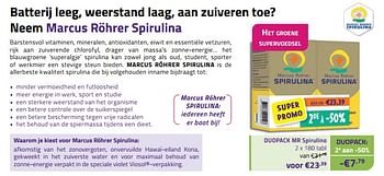 Promoties Duopack mr spirulina - Marcus Rohrer - Geldig van 01/06/2023 tot 30/06/2023 bij Mannavita