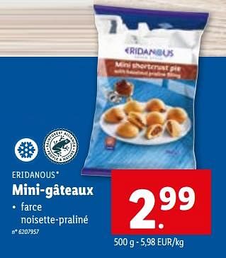 Promoties Mini-gâteaux - Eridanous - Geldig van 24/05/2023 tot 30/05/2023 bij Lidl