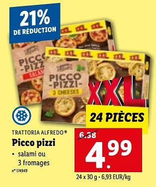Promoties Picco pizzi - Trattoria Alfredo - Geldig van 24/05/2023 tot 30/05/2023 bij Lidl