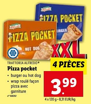 Promoties Pizza pocket - Trattoria Alfredo - Geldig van 24/05/2023 tot 30/05/2023 bij Lidl