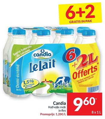 Promoties Candia halfvolle melk - CANDIA - Geldig van 23/05/2023 tot 29/05/2023 bij Intermarche