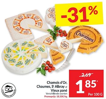Promoties Chamois d`or chaumes st albray of vieux pané - Huismerk - Intermarche - Geldig van 23/05/2023 tot 29/05/2023 bij Intermarche